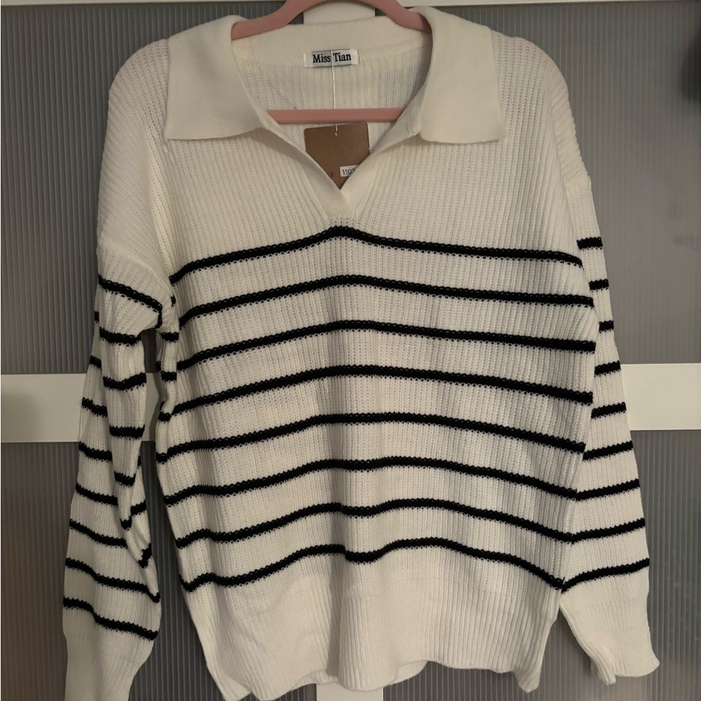 Striped Navy Sweater